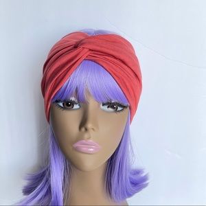 Wide Burnt Orange Twisted Headband, Headwraps